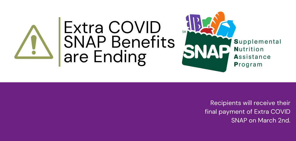 Extra COVID SNAP Benefits are Ending
