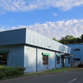 A photo of the former Food Bank facility in Hatfield Massachusetts.