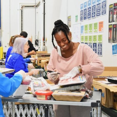 Sorting room volunteer